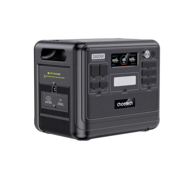 Зарядна станція Choetech BS008-BQB 2400W 2048Wh (BS008-BQB)