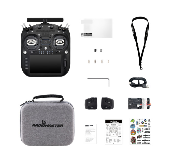 Пульт управління для дрона RadioMaster TX16S MK3 ELRS M2 Black (RM0157.0120-BLK)
