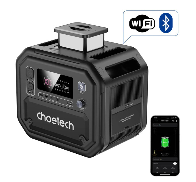 Зарядна станція Choetech BS064 2500W 2160Wh (BS064)