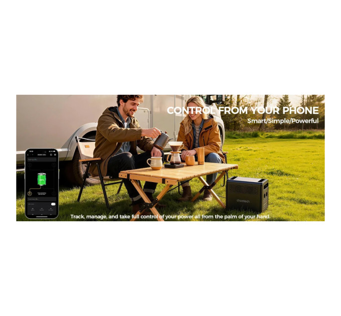 Зарядна станція Choetech BS0068 1200W 1024Wh (BS068)