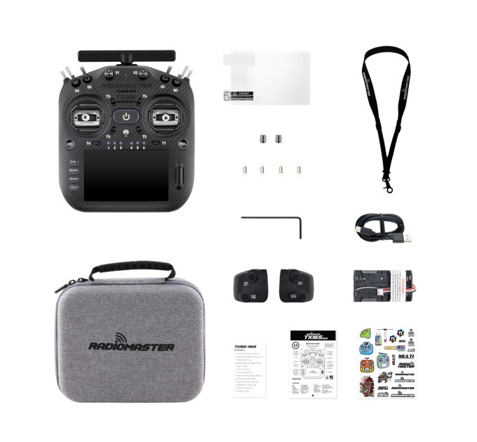 Пульт управління для дрона RadioMaster TX16S MK3 MAX ELRS M2 Black (TX16S-MK3MAX-BLK)