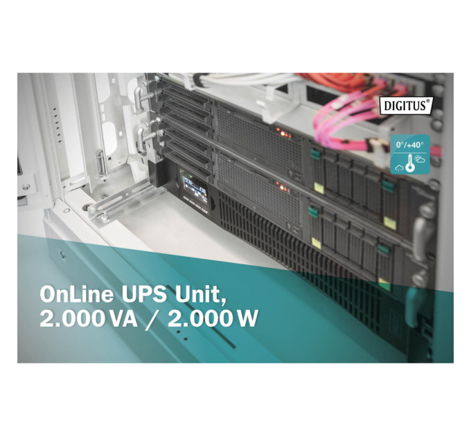 Пристрій безперебійного живлення Digitus 2000VA/2000W (DN-170095)