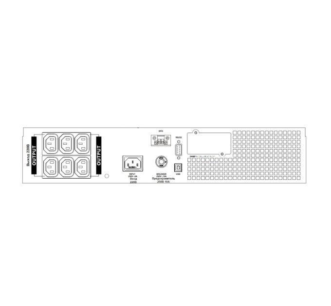 Пристрій безперебійного живлення SVC RT-2KS On-Line RM 2000VA (RT-2KS)