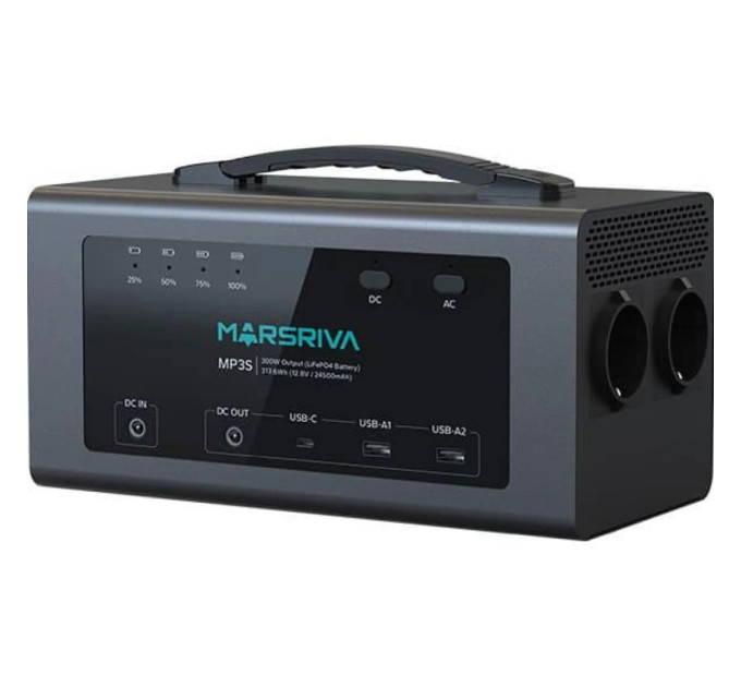 Зарядна станція Marsriva MP3S 300W 313.6Wh LiFePO4 (MP3SV2_MARSRIVA)