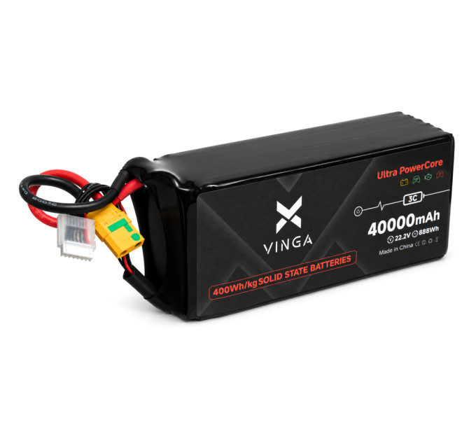 Акумуляторний блок Vinga 400Wh/kg 40Ah 6S 22.2V XT90S (400WHKG-40Ah-6S)