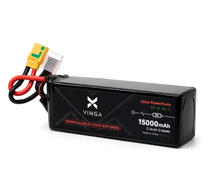 Акумуляторний блок Vinga 350Wh/kg 15Ah 6S 22.2V XT90S (350WHKG-15Ah-6S)