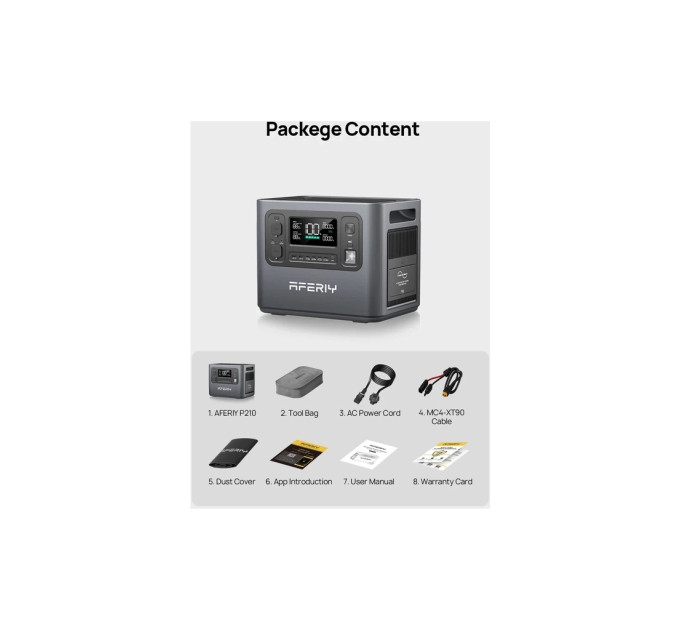 Зарядна станція Aferiy AF-P210 2400W 2048Wh (Aferiy AF-P210)