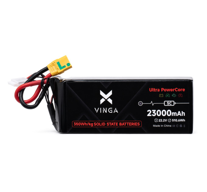 Акумуляторний блок Vinga 350Wh/kg 23Ah 6S 22.2V 5C XT90S (V-350-23Ah-6S-5C)