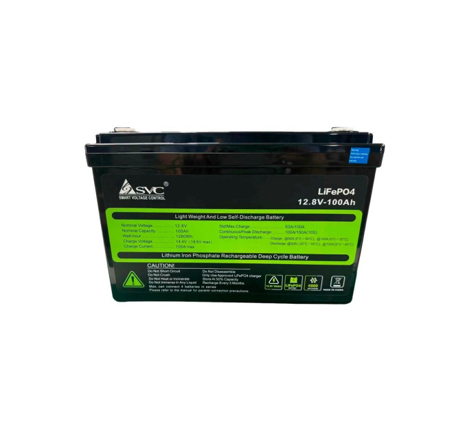 Пристрій безперебійного живлення SVC XL-1200 1200VA/1000W+LiFePO4 12.8V 100Ah (XL-1200+12.8V 100Ah)