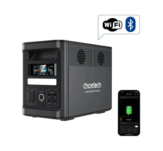 Зарядна станція Choetech 1800W 1536Wh (BS065-BQB)