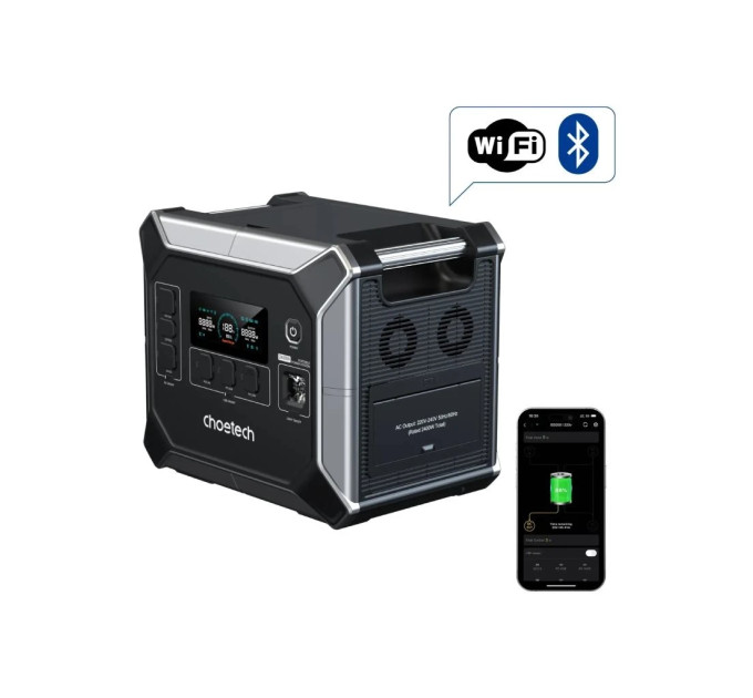 Зарядна станція Choetech 2400W 2048Wh (BS067-BQB)