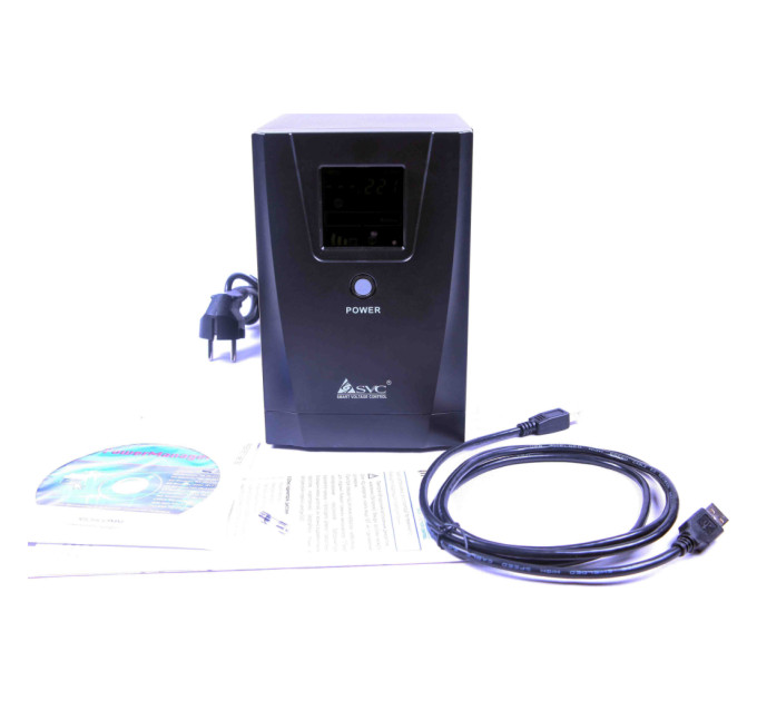 Пристрій безперебійного живлення SVC VP-1500-LCD 1500VA (VP-1500-LCD)